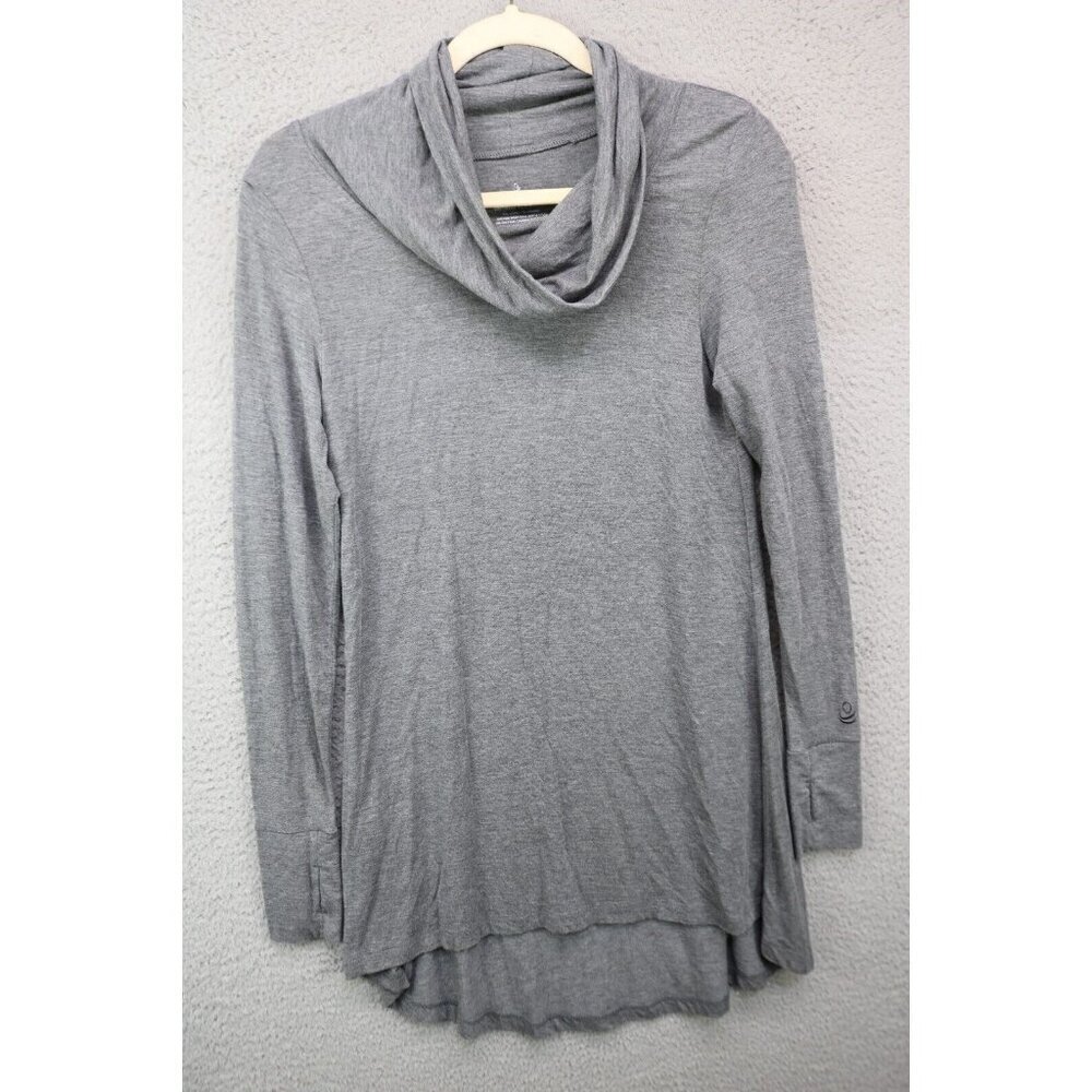 Cuddl Duds Softwear w/Stretch Cowl Neck Tunic-Size Small-Hi-Lo-Thumb Holes-Soft